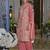 Pink heavy chinon silk readymade plazo suit with sequence work