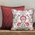 Rang Bagh Ruby Cushion Cover 16x16 – Designer Decorative Pillow for Sofa, Couch & Bedroom Styling