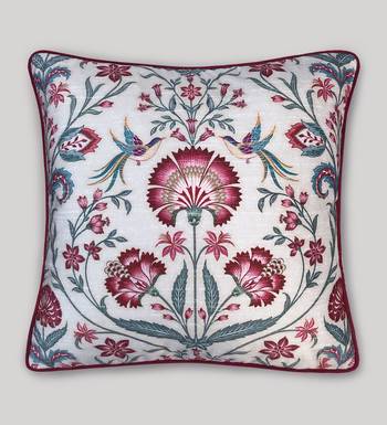 Rang Bagh Ruby Cushion Cover 16x16     Designer Decorative Pillow for Sofa, Couch & Bedroom Styling 3