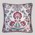 Rang Bagh Ruby Cushion Cover 16x16 – Designer Decorative Pillow for Sofa, Couch & Bedroom Styling