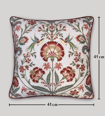 Rust Cushion Cover 16x16     Handcrafted Decorative Pillow for Sofa, Couch & Bedroom 4