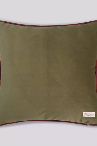 Rust Cushion Cover 16x16     Handcrafted Decorative Pillow for Sofa, Couch & Bedroom