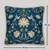 Rang Bagh Grey Cushion Cover 16x16 | Modern Luxury Decorative Pillow