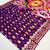 Soft  silk  saree with zari weawing meenakari rich pallu and unique ikkat border