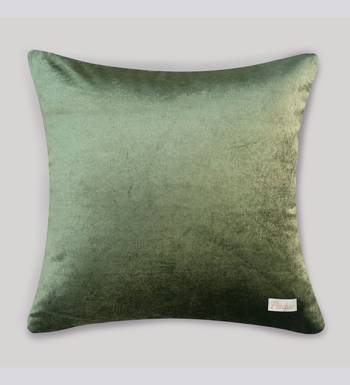Green Mayur Jaal Embroidered Cushion Cover 18x18 5