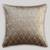 Beige Mayur Jaal Embroidered Cushion Cover 18x18