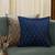Blue Mayur Jaal Embroidered Cushion Cover 18x18