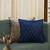 Blue Mayur Jaal Embroidered Cushion Cover 18x18