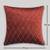 Rust Mayur Jaal Embroidered Cushion Cover 18x18 