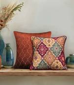 Kilim Cushion Cover 16x16 – Handcrafted Bohemian Decorative Pillow for Sofa, Couch & Bedroom