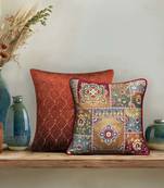 Rang Mahal Cushion Cover 16x16 | Traditional Decorative Pillow for Home Décor