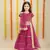 Stunning Pink & Gold Embroidered Lehenga Set for Girls