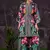 Black Pink Printed Turkish Modal Satin Silk Co-Ord Set