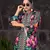 Black Pink Printed Turkish Modal Satin Silk Co-Ord Set