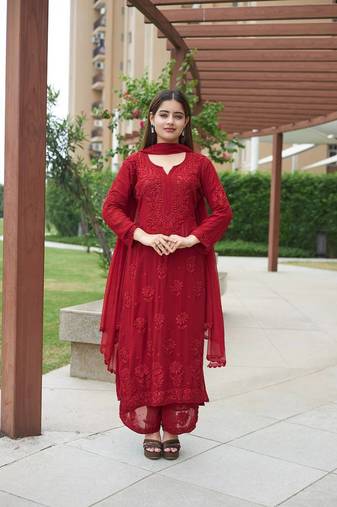 Exclusive Georgette Suit with Dupatta