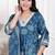 Doriyaan women's jashn hand block printed ethnic anarkali kurta and dupatta