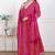 Doriyaan women's bandhani ethnic anarkali kurta  and dupatta