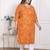 Doriyaan womens plus size yellow bandhani printed straight kurta