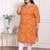 Doriyaan womens plus size yellow bandhani printed straight kurta