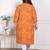 Doriyaan womens plus size yellow bandhani printed straight kurta