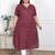 Doriyaan womens plus size relaxed fit red floral printed a-line pure cotton kurta
