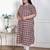 Doriyaan womens plus size cotton floral printed cream a-line kurta with buttons