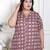 Doriyaan womens plus size cotton floral printed cream a-line kurta with buttons