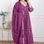 Doriyaan women's bandhani embroidred ethnic anarkali kurta and dupatta