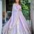 FLORAL Faux Blooming EMBROIDERY PARTY WEAR ANARKALI SUIT SET 