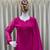 Pink Faux Georgette Embroidered heavy Kurta Palazzo with Dupatta