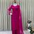 Pink Faux Georgette Embroidered heavy Kurta Palazzo with Dupatta
