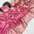 Pink Color Hand Dyed Satin Silk Traditional Saree