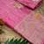 Pink Color Hand Dyed Satin Silk Traditional Saree