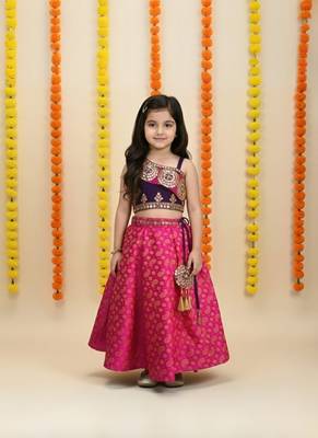 Blue  blouse ,printed Rani chaniya indowestern,designer Lehenha choli  without chunni 1