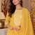 Yellow Printed Cotton Kurta and Pant Set with Dupatta