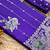 Purple Color Hand Dyed Satin Silk Traditional Saree