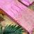 Baby Pink Color Hand Dyed Satin Silk Traditional Saree
