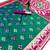 Rama soft  saree with zari weawing meenakari rich pallu and unique ikkat border