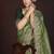 Green Color Fancy Fendy Satin Fabric Saree