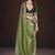 Green Color Fancy Fendy Satin Fabric Saree