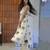 Off White Elephant Print Cotton Flex Co-Ord Set