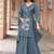 Women Russian Silk Work Hand & Thread straight  Kurta With Palazzo & Dupatta