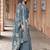Women Russian Silk Work Hand & Thread straight  Kurta With Palazzo & Dupatta