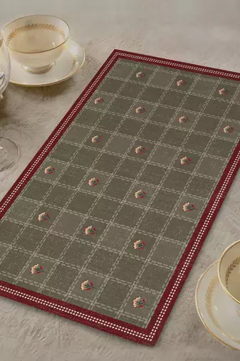 Suzani Table Mat Set of 2     Designer Dining Placemats for Elegant Table D  cor
