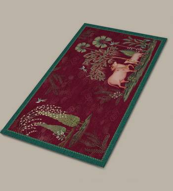 Pichwai Table Mat - Ruby (set of 2) 3