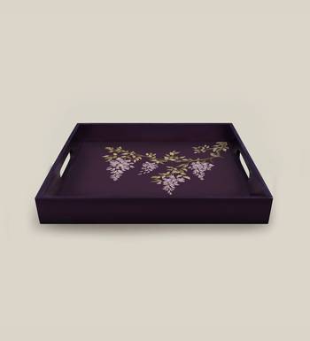 Aurielle  Square Wooden  Serving Tray-Medium 2