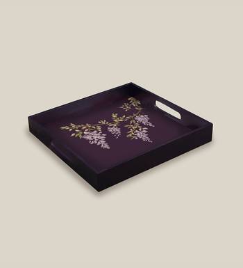 Aurielle  Square Wooden  Serving Tray-Medium 4