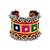 Silver plated traditional ghungroo work adjustable kada bangle for women (adb575)