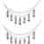 Oxidised plated traditional multi layered ear chain with ghungroo hangings for women (e3411ox)
