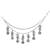Oxidised plated traditional multi layered ear chain with ghungroo hangings for women (e3411ox)